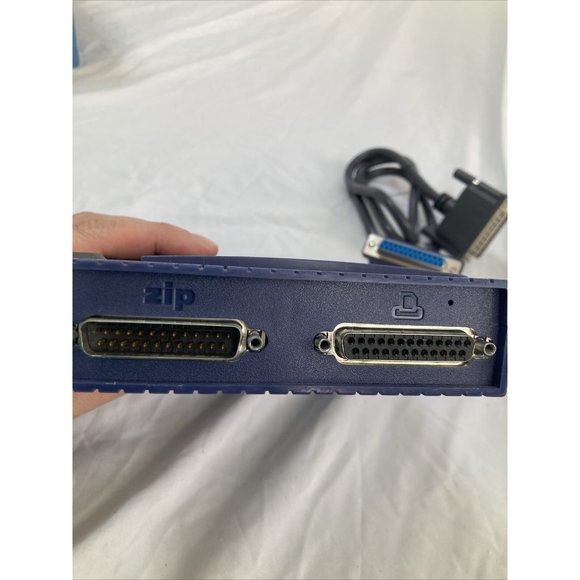 Iomega Zip 100 Parallel Port External Disk Drive Z100P2 With Adapter Cord Tested - Picture 5 of 10